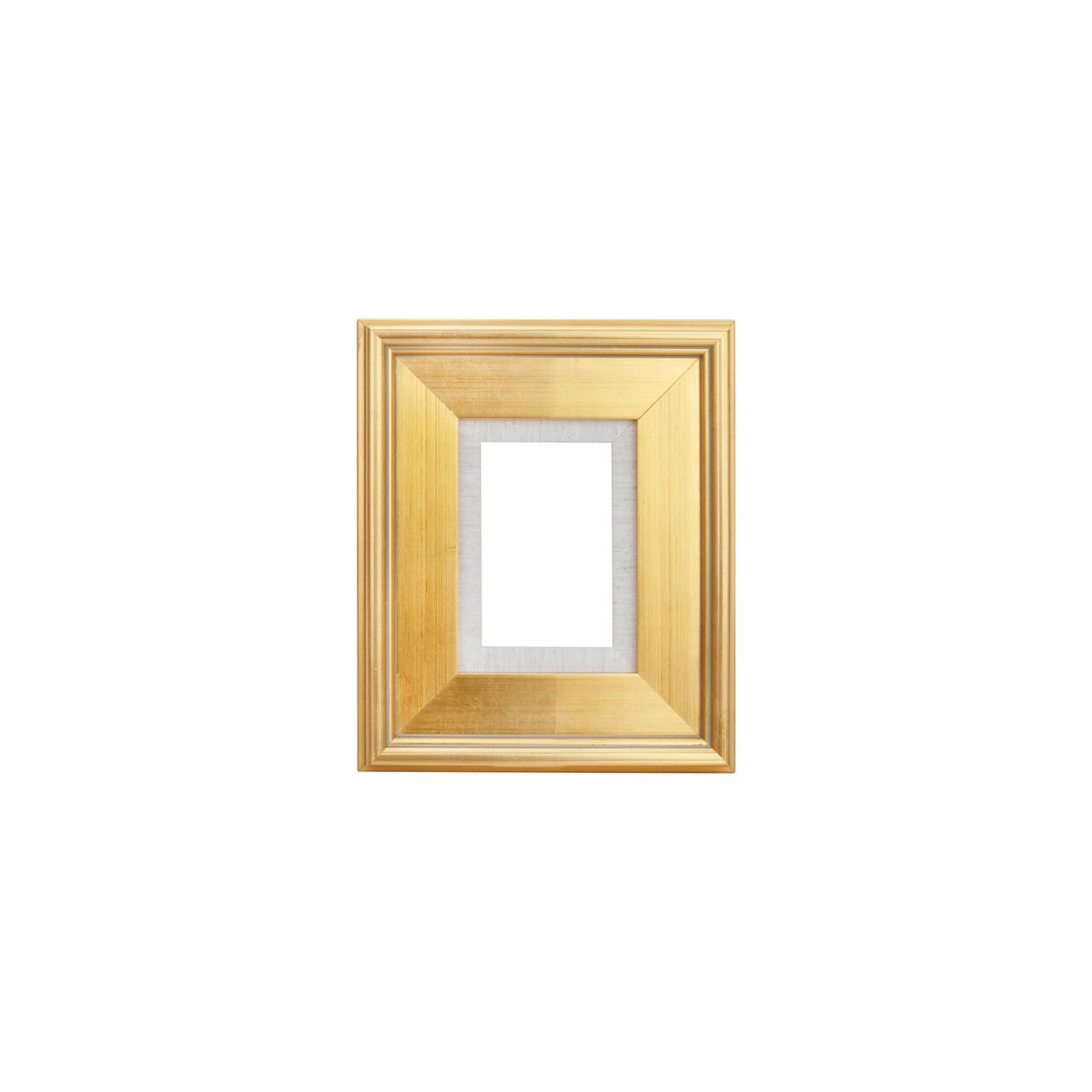 Creative Mark Elegant Plein Aire Gold Frame with Linen Liner, Ornate Open Back Picture Frames, No Glass or Backing, Gessoed Wood, 2.75-inch Wide Moulding